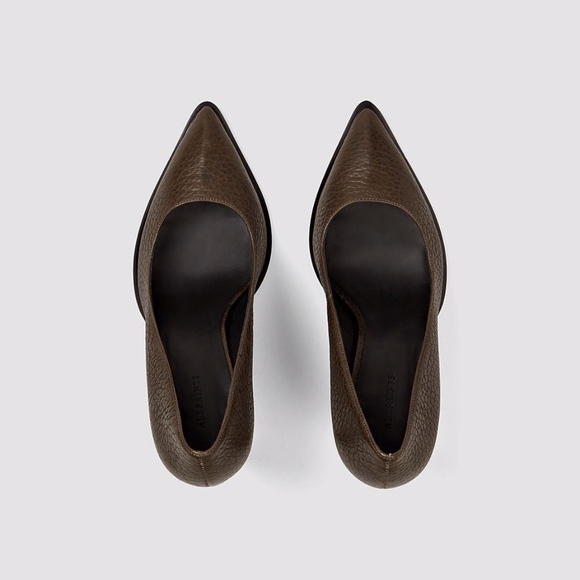 Allsaints┆traif dark khaki heel - Picture 2 of 7